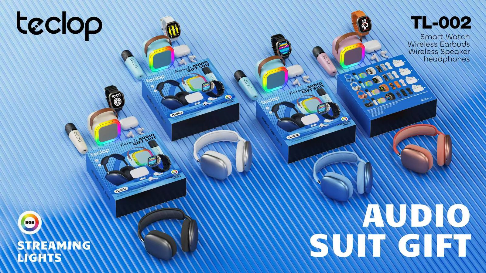 Microfono Audifonos Parlante Reloj Pulso